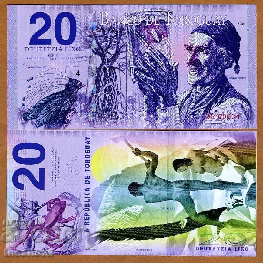 Toroguay, 20 Lixo, 2017, POLYMER, Limited Private Issue, UNC