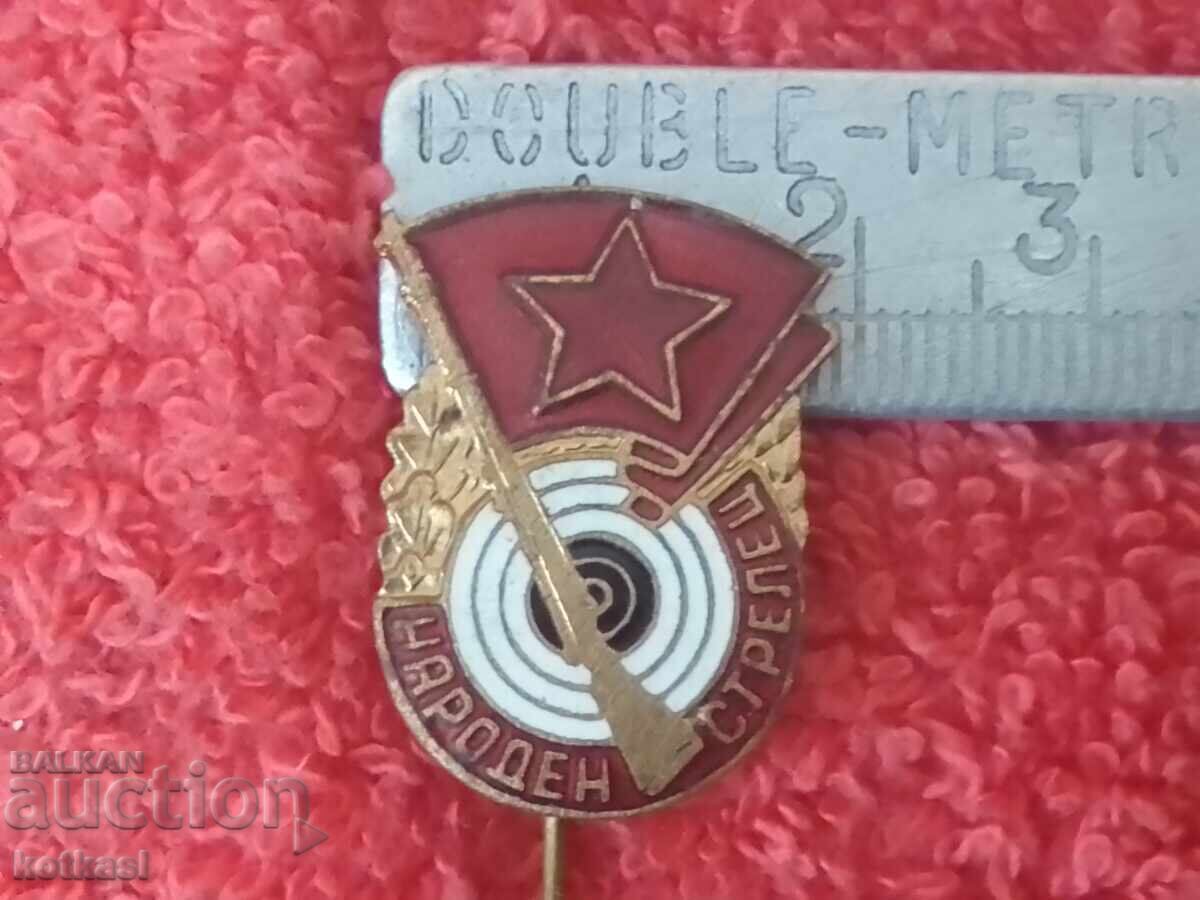 Old social badge bronze pin enamel NATIONAL SAGITTARIUS excellent Old social badge bronze pin enamel NATIONAL SAGITTARIUS excellent