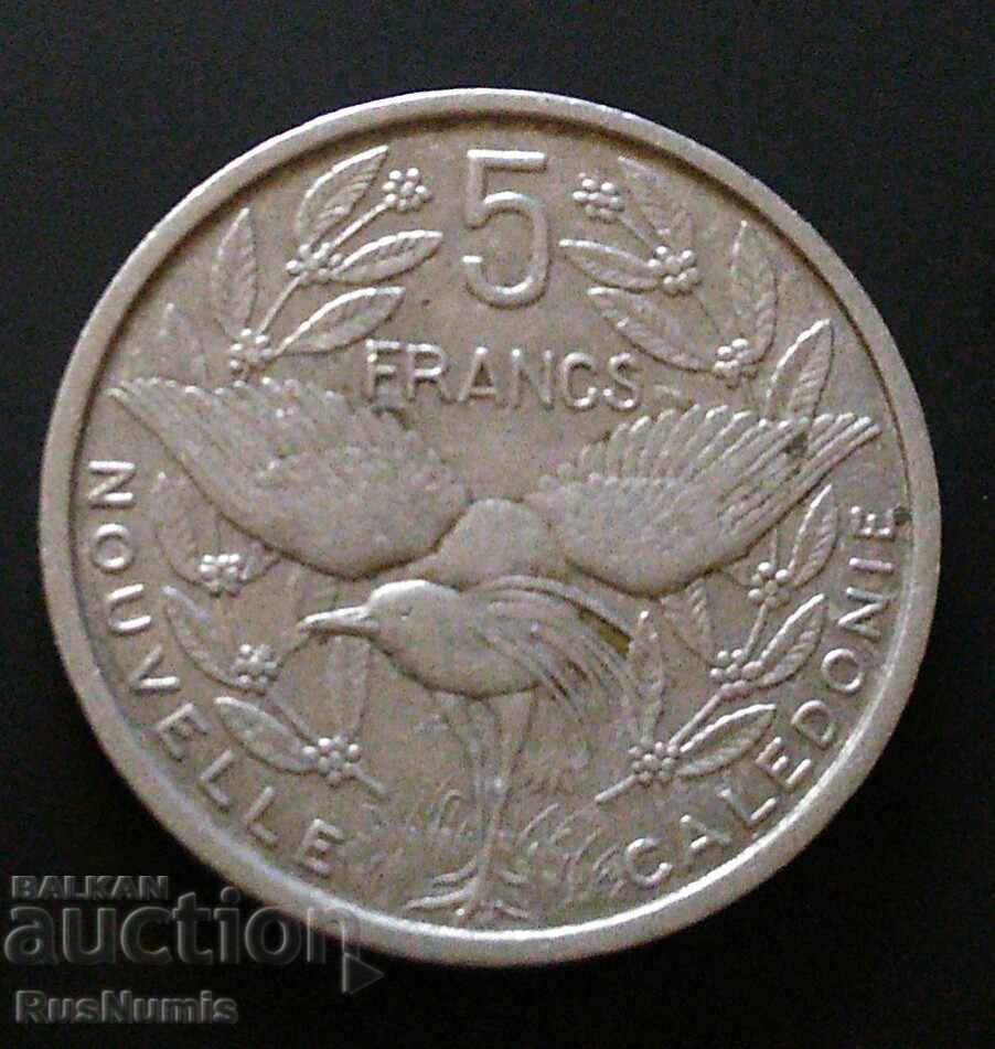 Νέα Καληδονία. 5 φράγκα το 1952