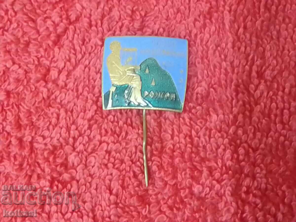 Old social badge sign bronze pin enamel BORN 1961 ASSOCIATION otli - 5