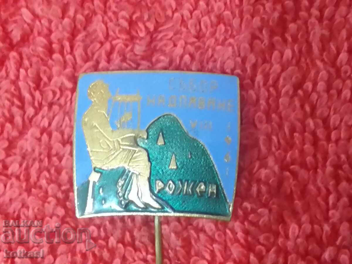 Old social badge sign bronze pin enamel BORN 1961 ASSOCIATION otli - 6