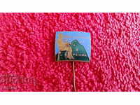 Old social badge badge bronze needle enamel Born 1961 COLLECTION cast