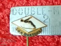 Old Sport Royal Badge Bronze Pin Enamel The Ski Factor