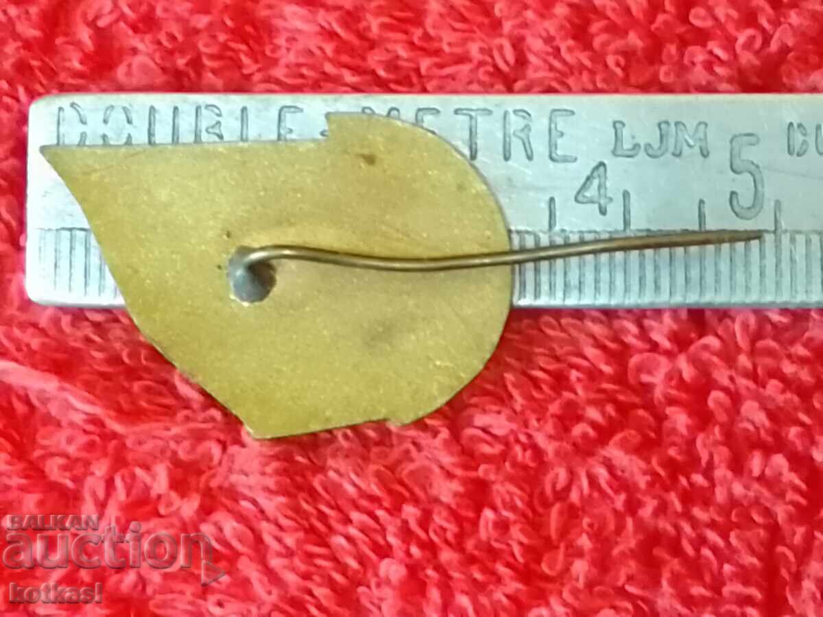 Old social badge bronze pin 75 g Zh.P.Z. G. DIMITROV SOFIA with price 55.50 BGN | € 28.38 Old social badge bronze pin 75 g Zh.P.Z. G. DIMITROV SOFIA with price 55.50 BGN | € 28.38