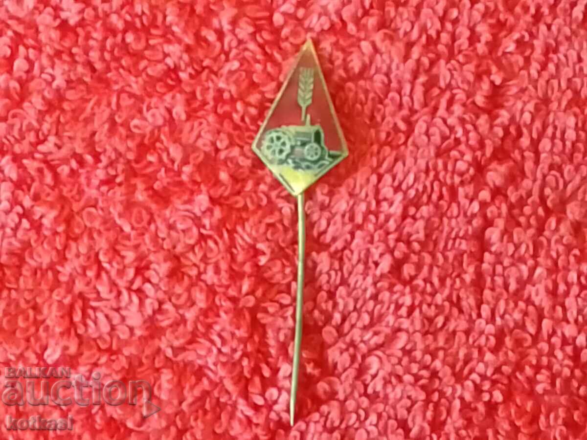 Licitație Veche insignă bronz pin email Tractor Agricultură excelent Licitație Veche insignă bronz pin email Tractor Agricultură excelent