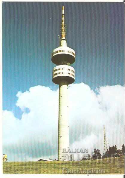 Card Bulgaria Pamporovo TV tower στην κορυφή Snezhanka4 **