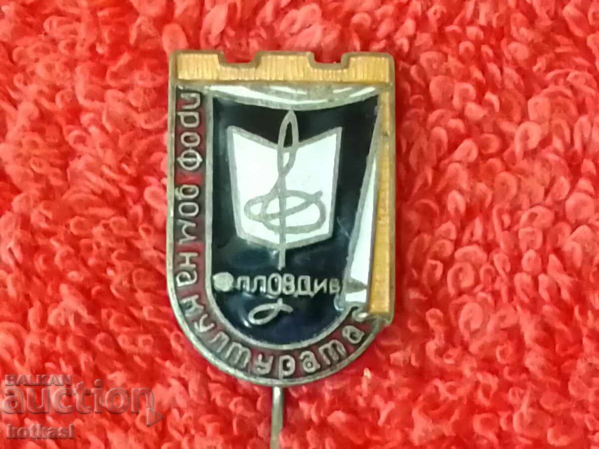 Παλιό σήμα καρφίτσα σμάλτο PROF HOUSE OF CULTURE PLOVDIV εξαιρετικό - 6