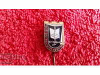 Old badge pin enamel PROF HOUSE OF CULTURE PLOVDIV excellent