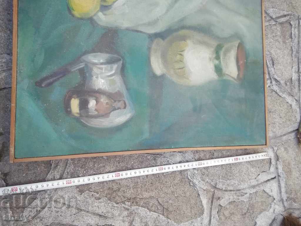 Παλιά ελαιογραφία σε καμβά. - 5 Παλιά ελαιογραφία σε καμβά. - 5
