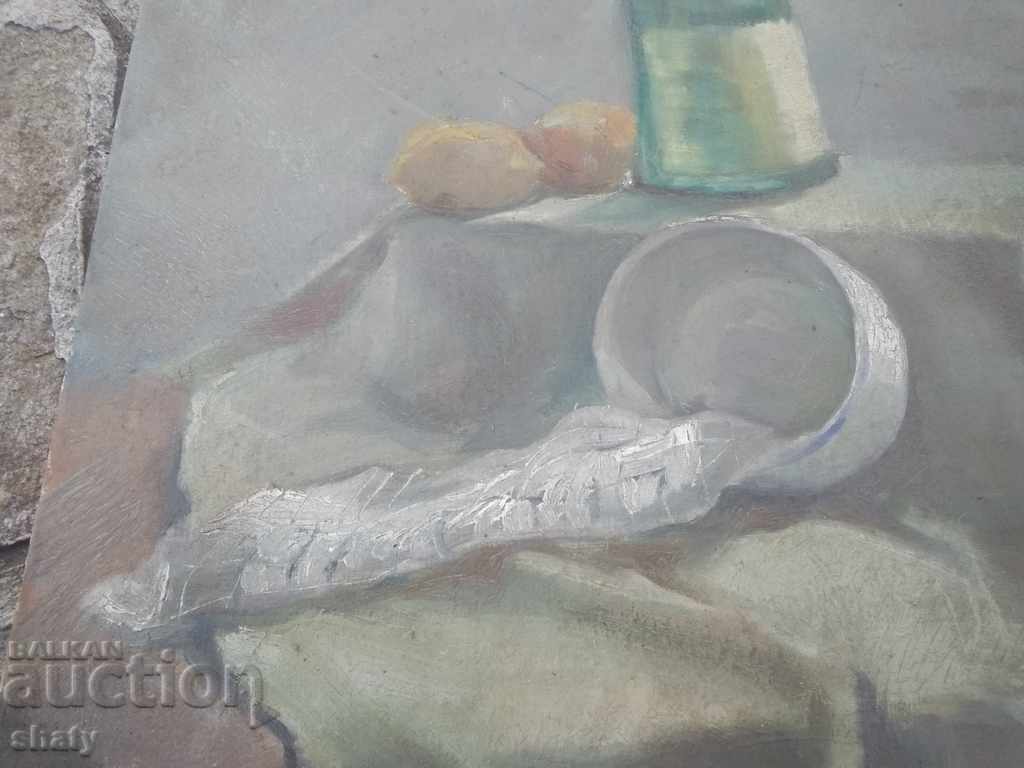 Old oil painting on canvas. - 5 Old oil painting on canvas. - 5