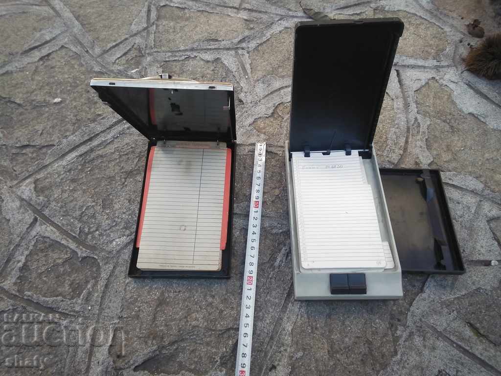 Old social desk notebooks. - 6 Old social desk notebooks. - 6