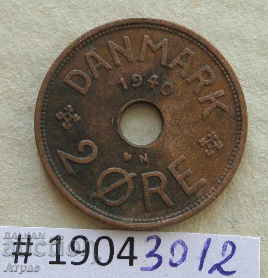 2 ore 1940 Denmark
