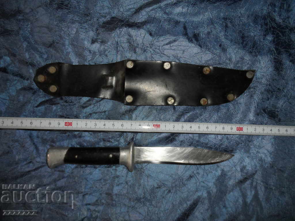 Old knife with leather handle Old knife with leather handle