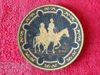 Panou metalic din bronz Don Quijote și Sancho Panza