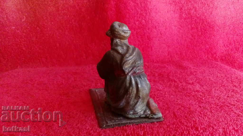 Old metal bronze figure of Musician Austria - 5