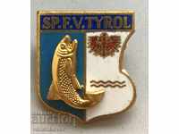 26727 Austria Fisherman Union badge Pike and trout hunting Tyrol