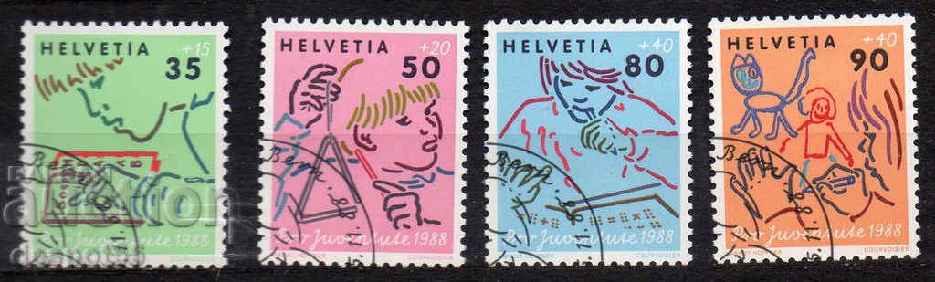 1988. Switzerland. Pro Juventute - Child Development.