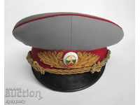 An old General's cap of a festive military Sots uniform