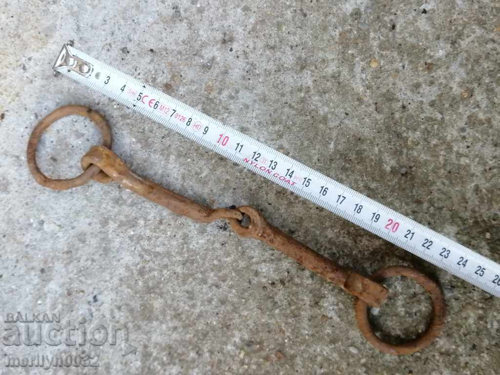 Auction An old forged bridle reins wrought iron, a harness Auction An old forged bridle reins wrought iron, a harness