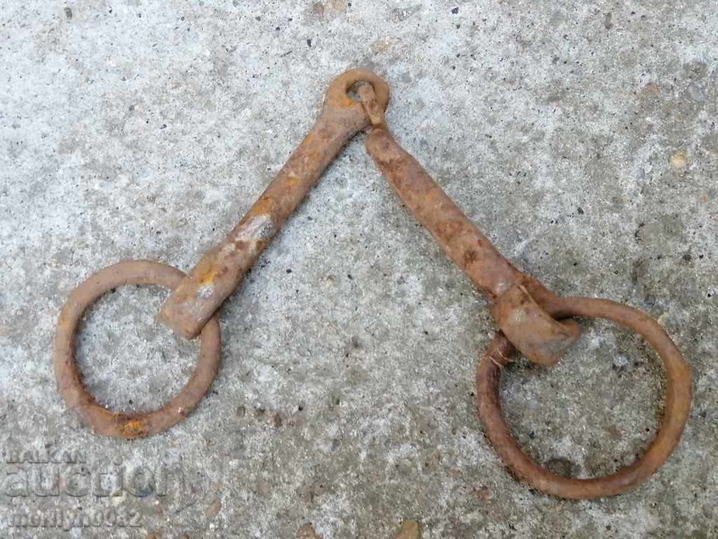 An old forged bridle reins wrought iron, a harness - 6 An old forged bridle reins wrought iron, a harness - 6