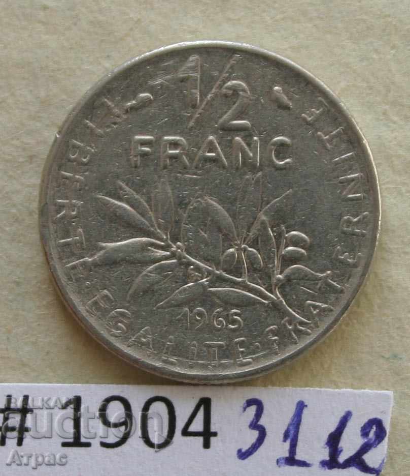 1/2 франк   1965   -Франция