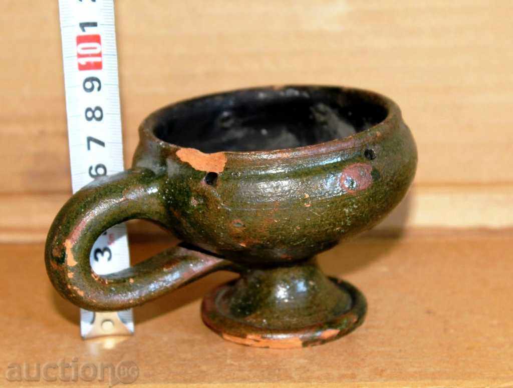 . AUTHENTIC OLD CERAMIC LAMP INCENSE INCENSE - 6