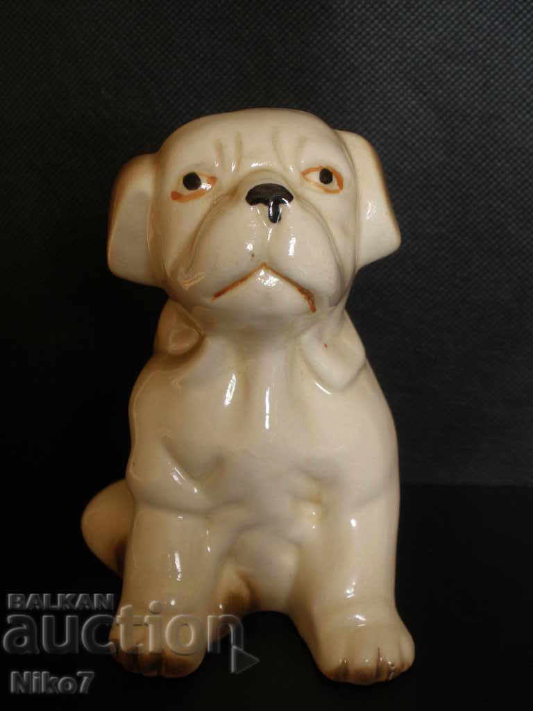 Old porcelain puppy.