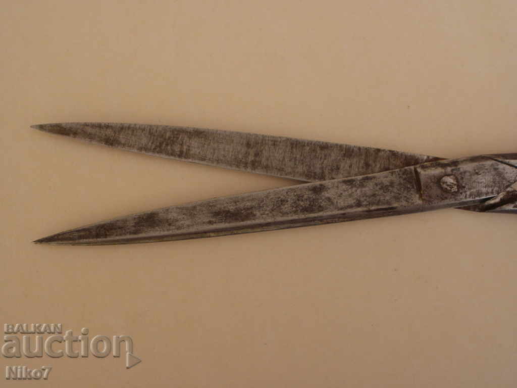 Παράδοση Παλιό ενδιαφέρον μεγάλο ψαλίδι.