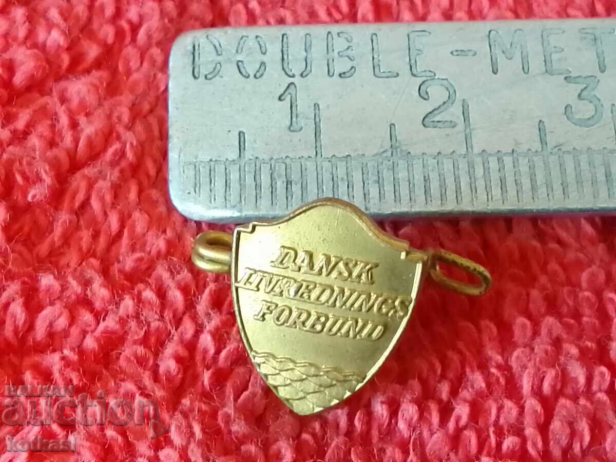 Old bronze sports badge Denmark