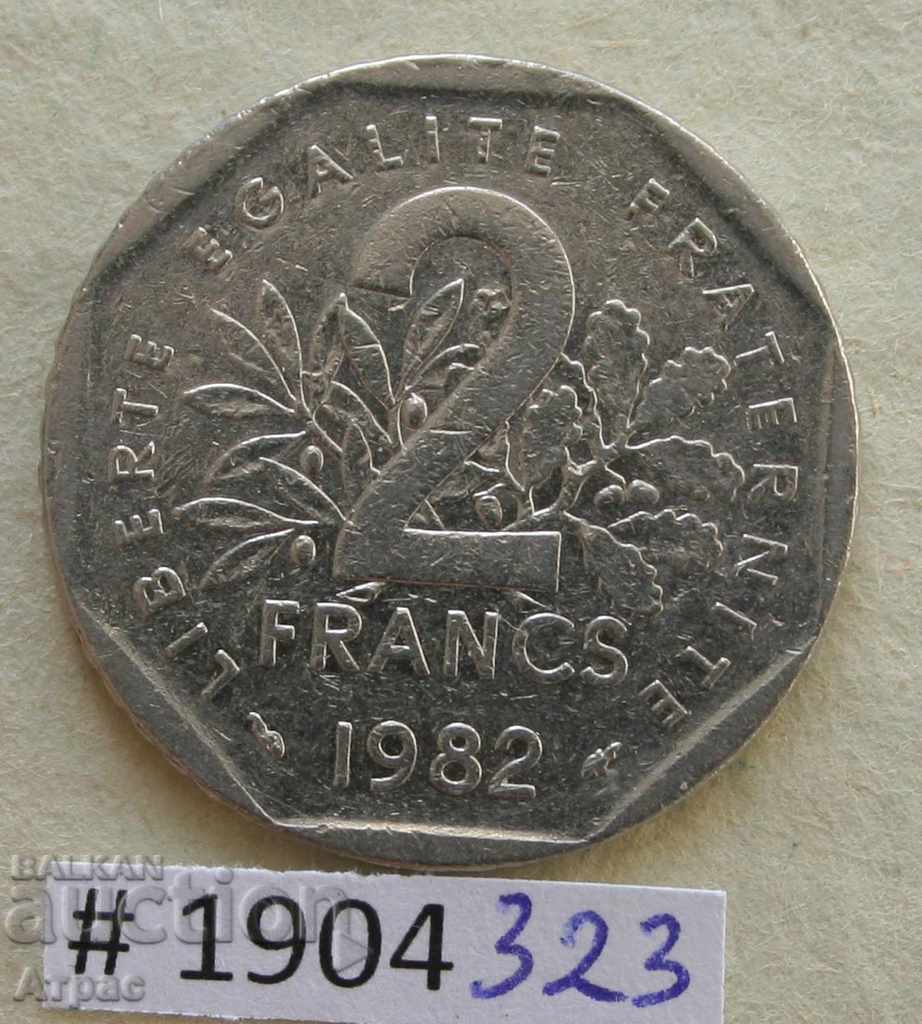 2 franci 1982 - Franța