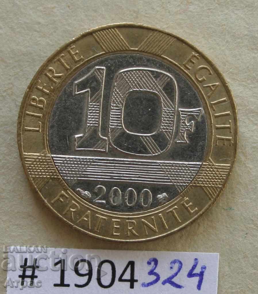 10 франка   2000   -Франция