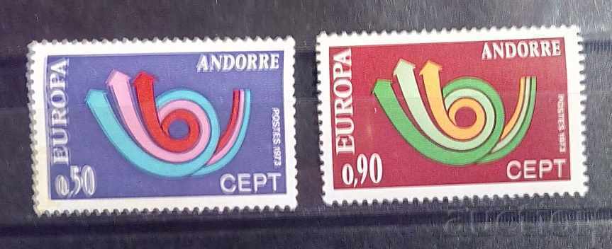Andorra franceză 1973 Europa CEPT 25 € MNH
