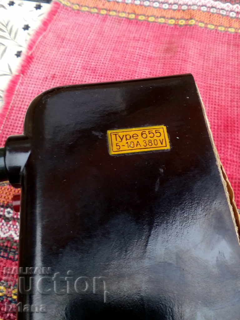 Delivery of Old starter 380V 10A, Type 655 Delivery of Old starter 380V 10A, Type 655