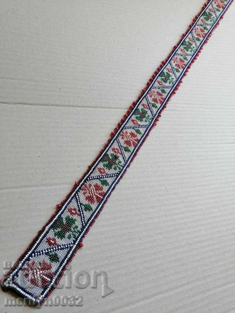 Old handwoven belt with beads blue sash belt costume with price 379.00 BGN | € 193.78 Old handwoven belt with beads blue sash belt costume with price 379.00 BGN | € 193.78
