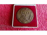 Παλιά τεράστια χάλκινη πλάκα 40 χρόνια από τη νίκη επί του Χίτλερ