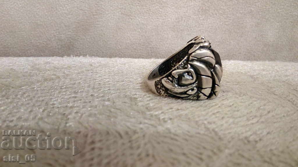 Auction  Silver men's ring with Ottoman onyx, Turkish