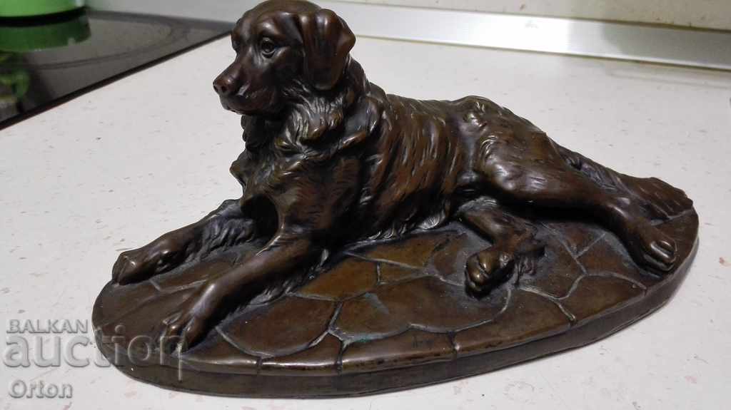Unique handmade dog bronze plastic craftsmanship