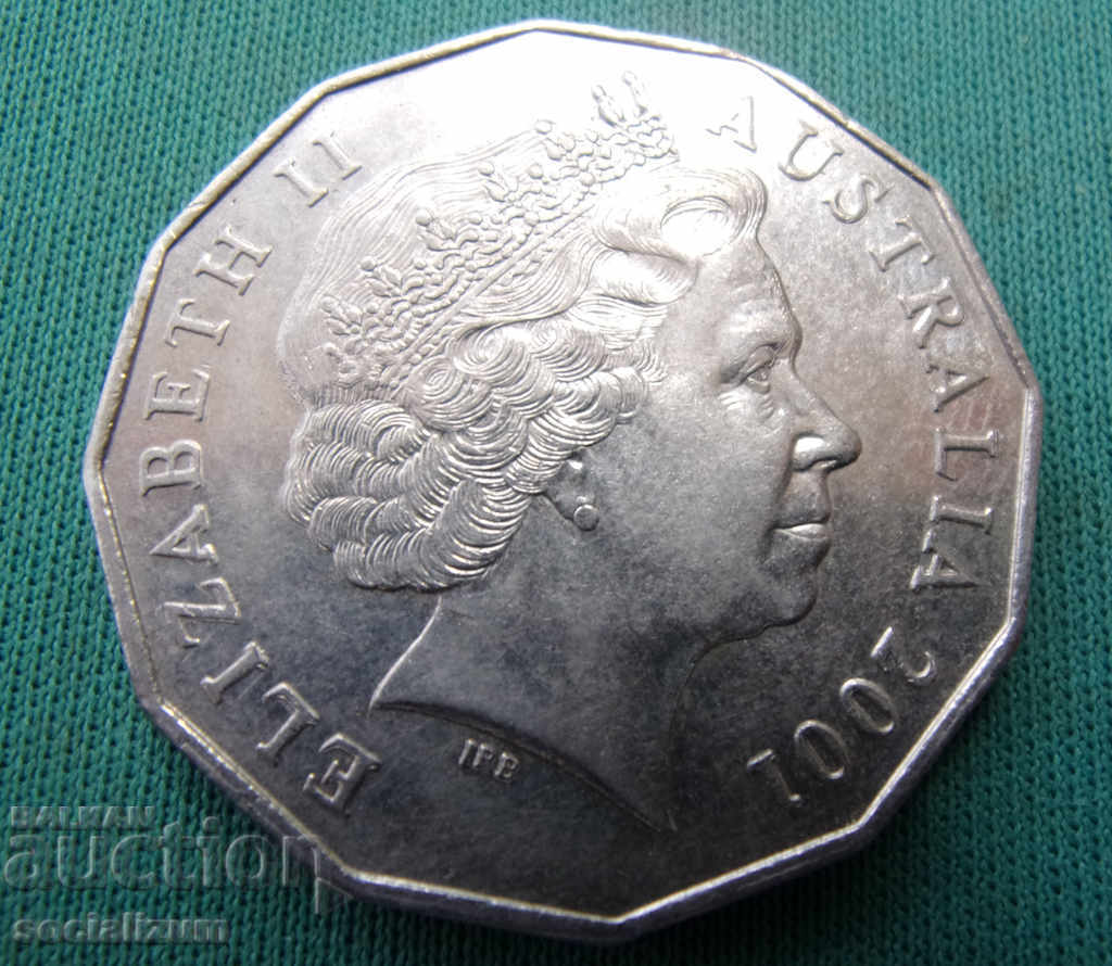 Australia 100 de ani Confederația 50 Cent 2001 cu preț € 3.58 | 7.00 BGN