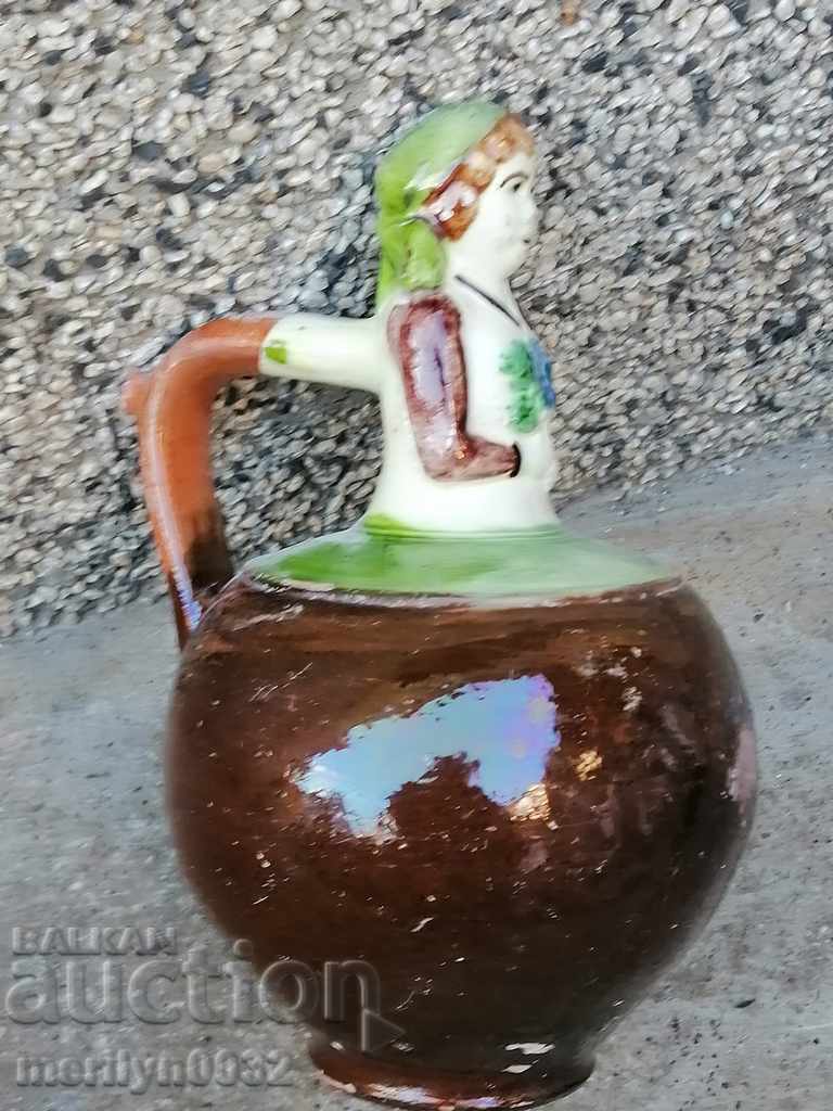 Old pitcher girl, pottery, jar, krondir - 6