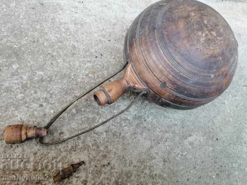 Old wooden flask, flagon, wooden cask - 5 Old wooden flask, flagon, wooden cask - 5