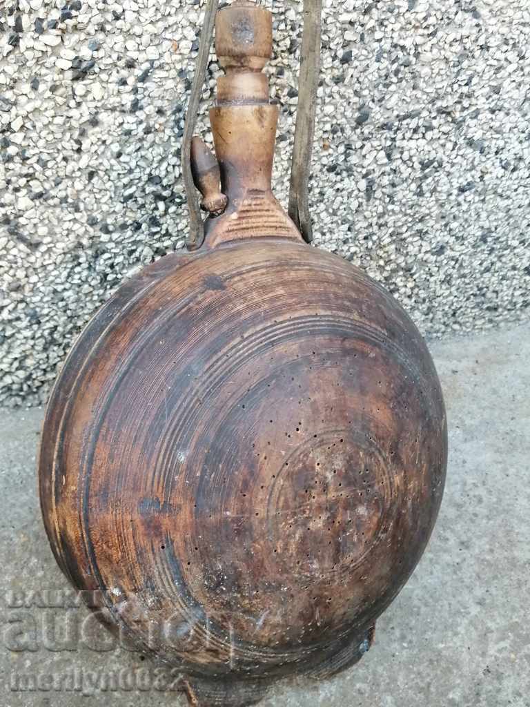 Old wooden flask, flagon, wooden cask - 6 Old wooden flask, flagon, wooden cask - 6