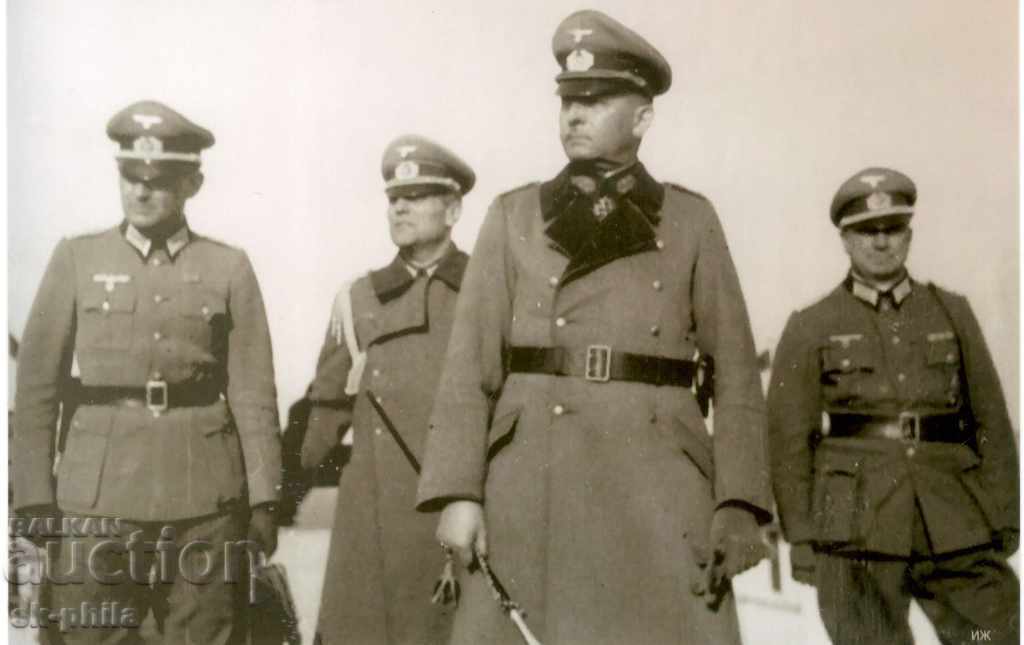 Fotografie veche - Fotocopie - ofițeri germani