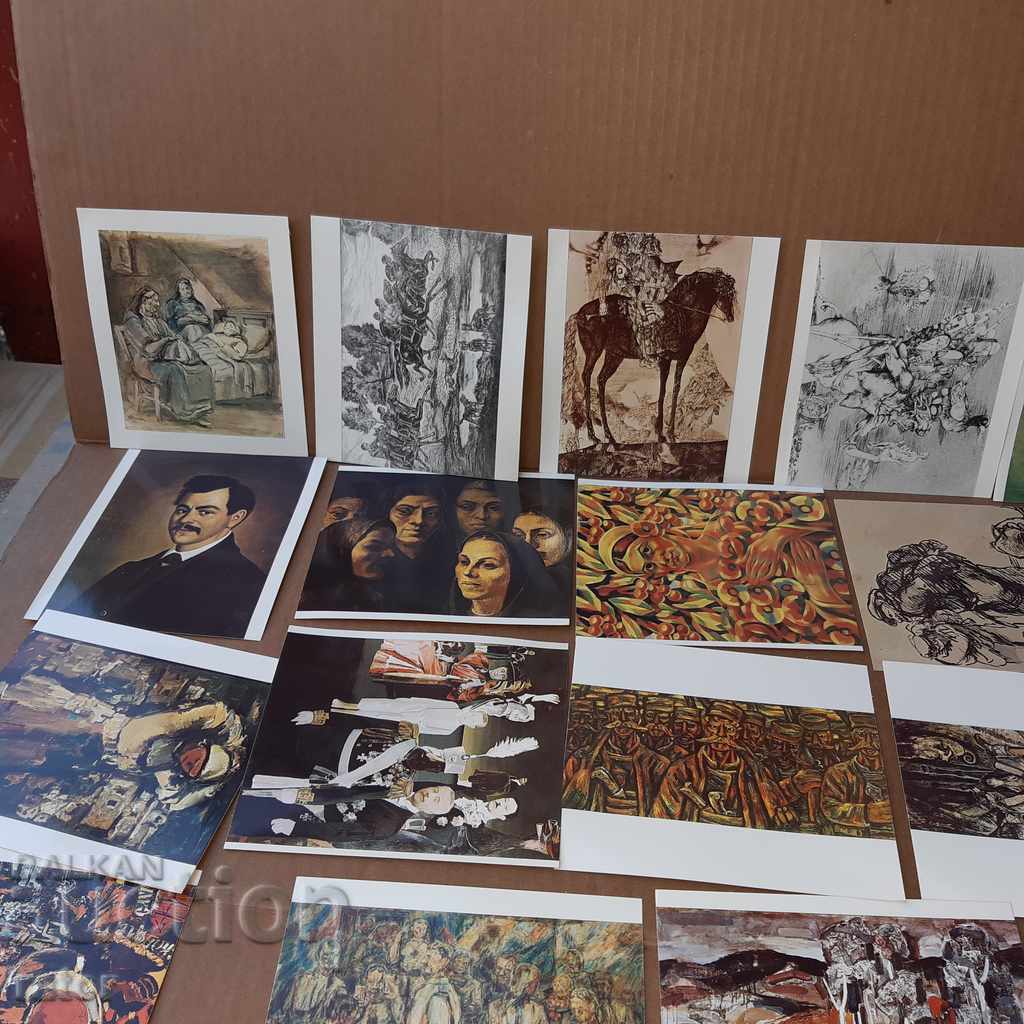Art, Pleven Gallery, 10 leaflets with 200 cards, lot 3 - 6 Art, Pleven Gallery, 10 leaflets with 200 cards, lot 3 - 6