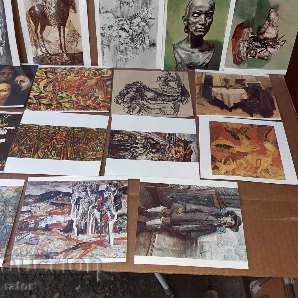 Art, Pleven Gallery, 10 leaflets with 200 cards, lot 3 - 7 Art, Pleven Gallery, 10 leaflets with 200 cards, lot 3 - 7
