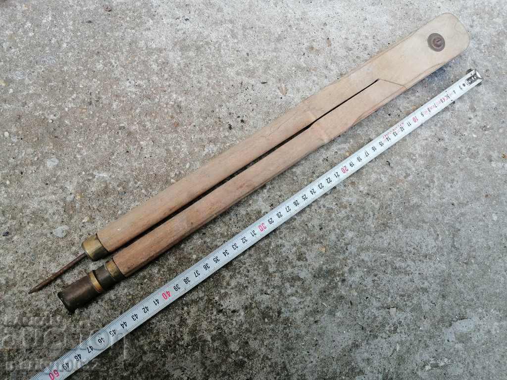 Old school ruler, ruler, wooden 60's with price 49.00 BGN | € 25.05 Old school ruler, ruler, wooden 60's with price 49.00 BGN | € 25.05