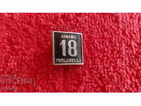 Old Buttonel Badge Italy AMARO 18 ISOLABELLA