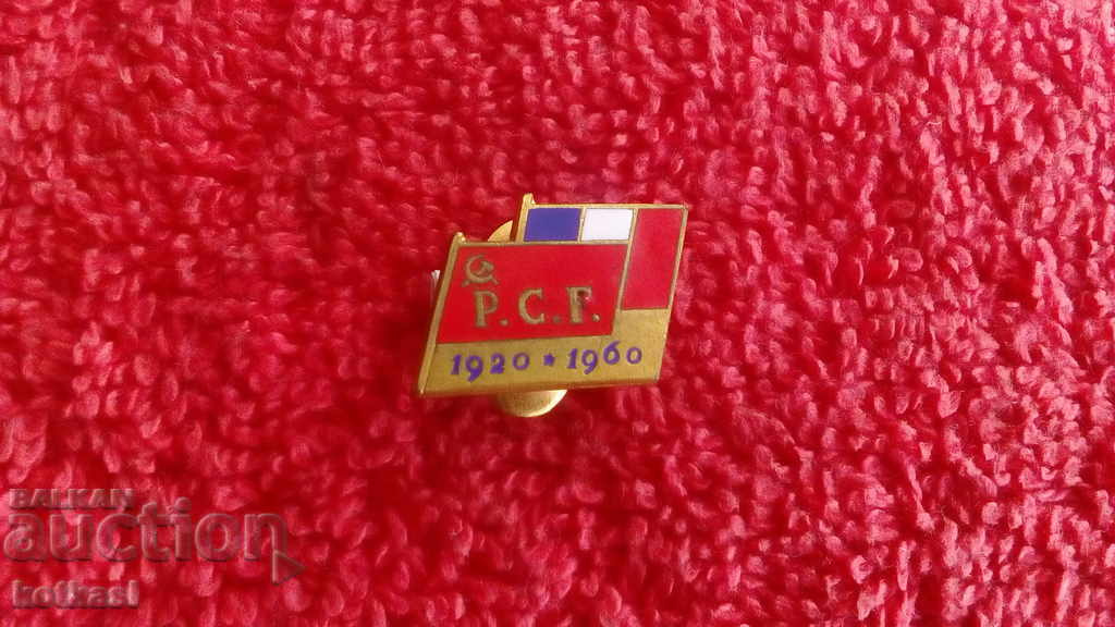 Стара значка бутонел Френска Комунистическа Партия 1920-1960