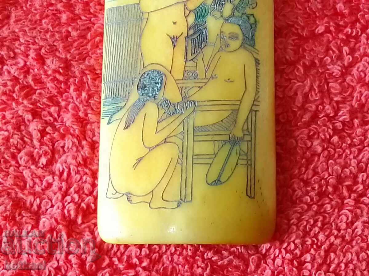 Delivery of Drawing Bone engraving Sex Erotica Nude man women