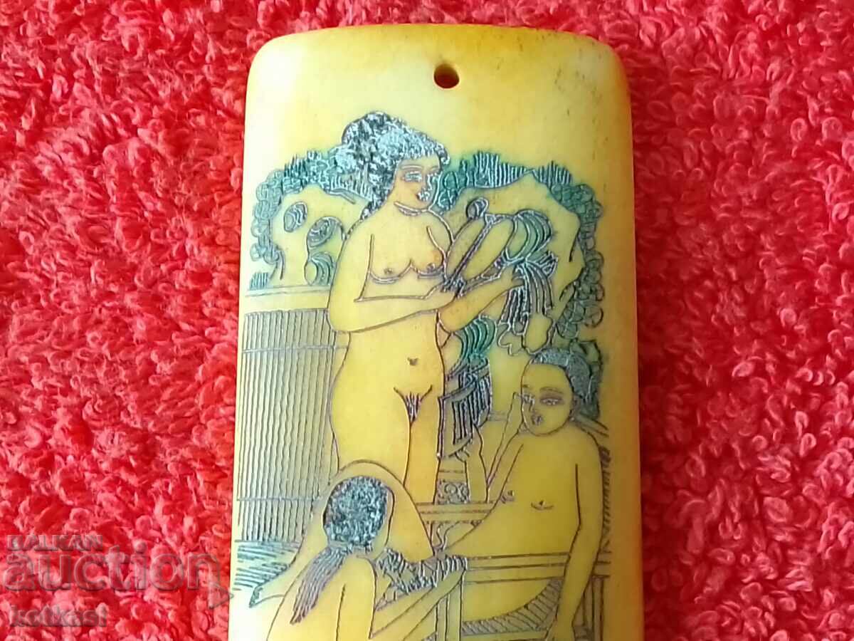 Drawing Bone engraving Sex Erotica Nude man women - 5