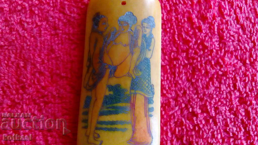 Auction Figure Engraving on Bone Sex Erotic Nude Man Woman Auction Figure Engraving on Bone Sex Erotic Nude Man Woman